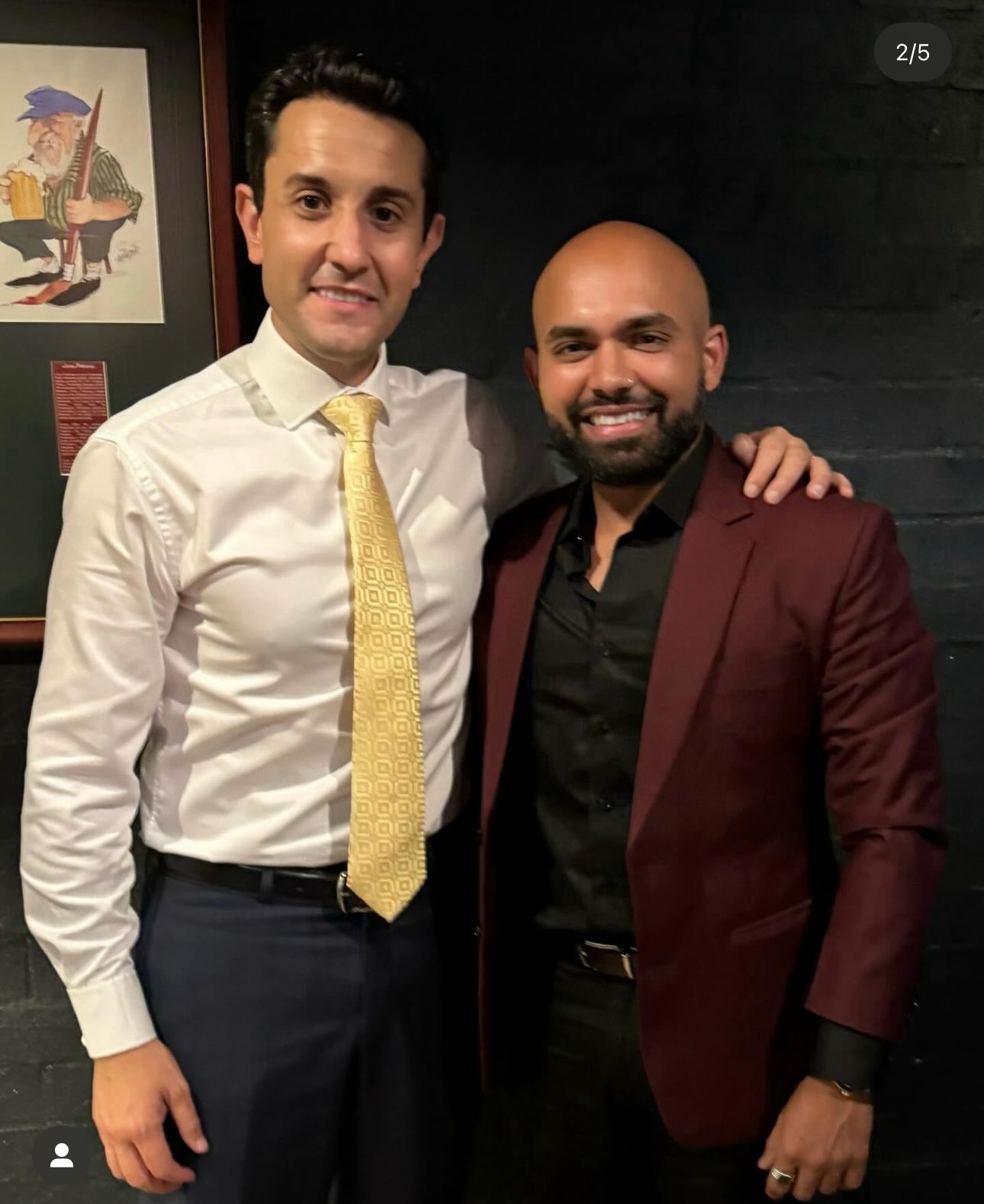 Kunal Miind with David Crisafulli QLD Premier