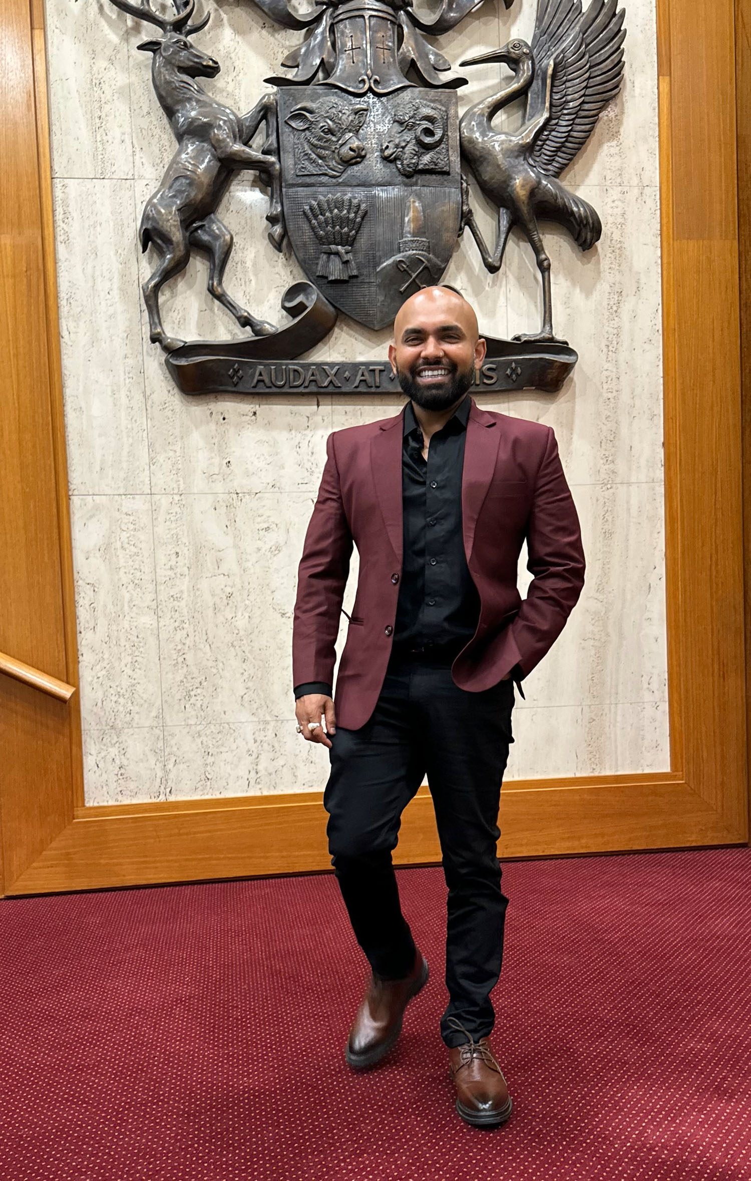 Kunal Miind at Queensland State Parliament